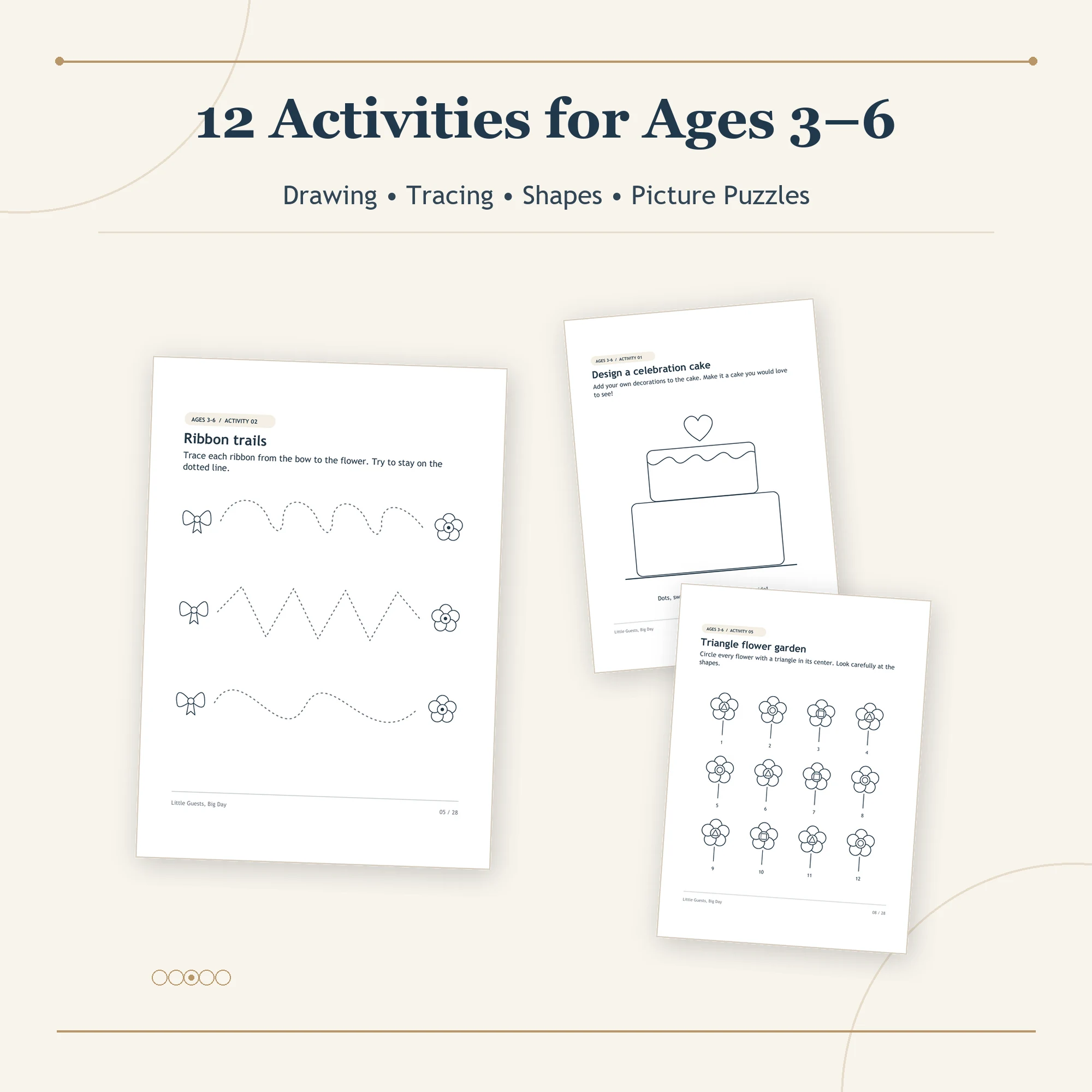 Little Guests, Big Day – Printable Kids’ Wedding Activity Book - Image 3